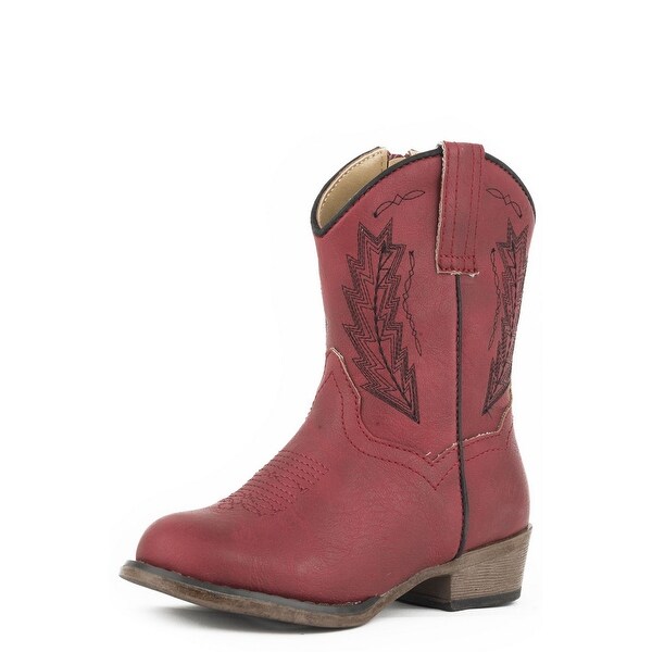 girls red western boots