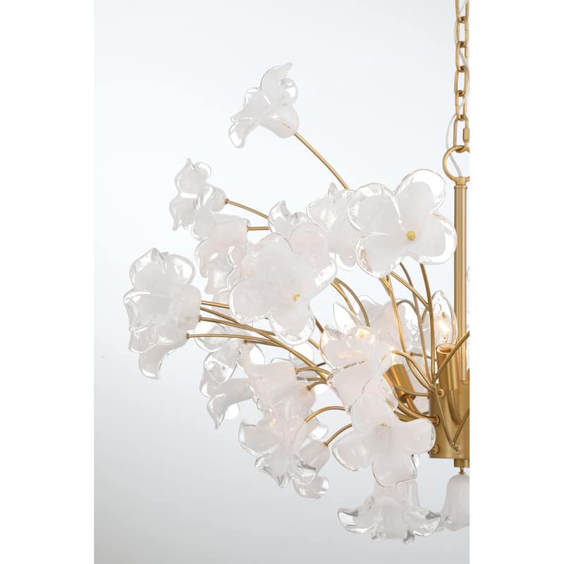 Metropolitan N2228 Bloome 8 Light 37" Wide Abstract Chandelier