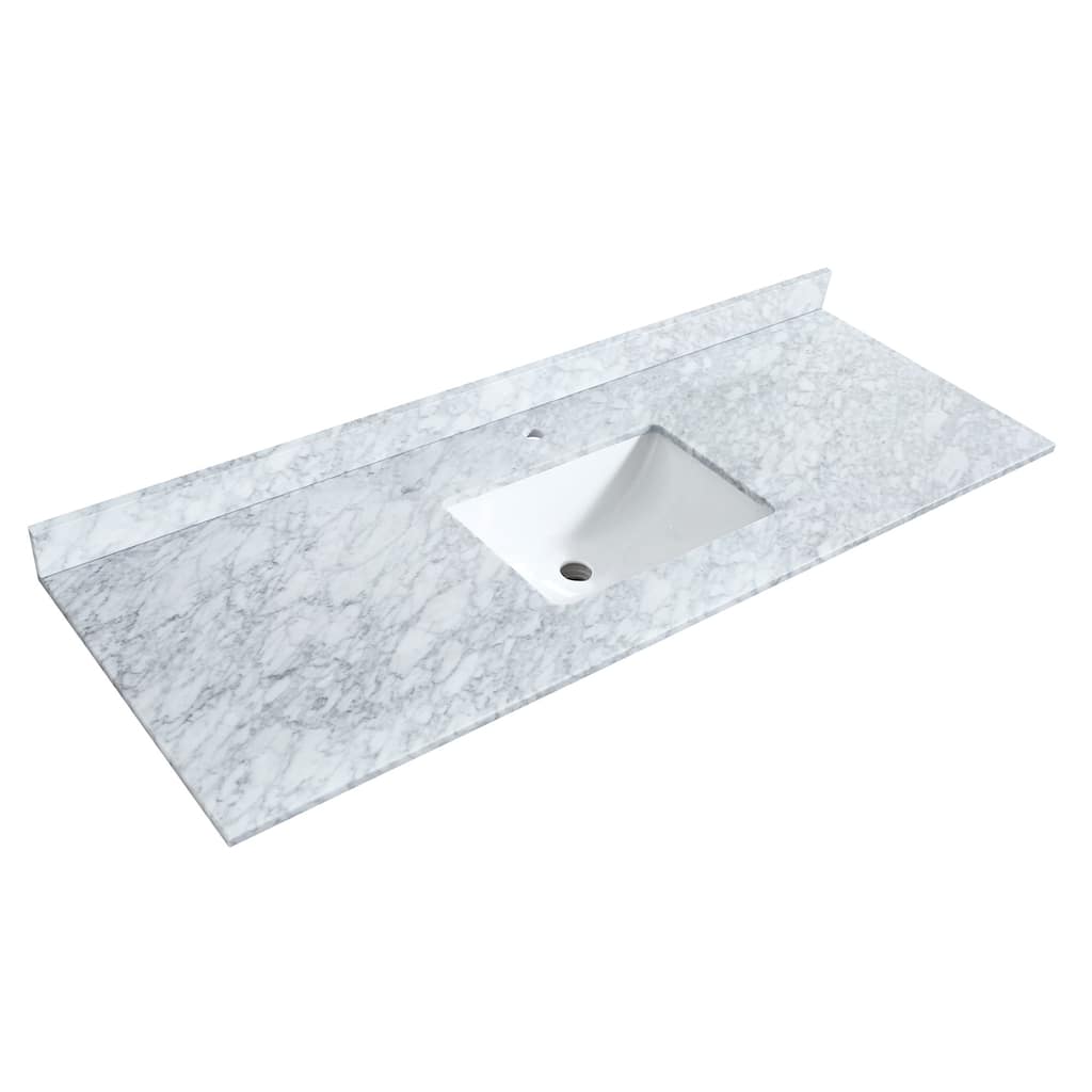 Wyndham Collection 60" Single Vanity Top with Undermount Rectangular