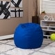 preview thumbnail 43 of 54, Small Refillable Bean Bag Chair for Kids and Teens Royal Blue