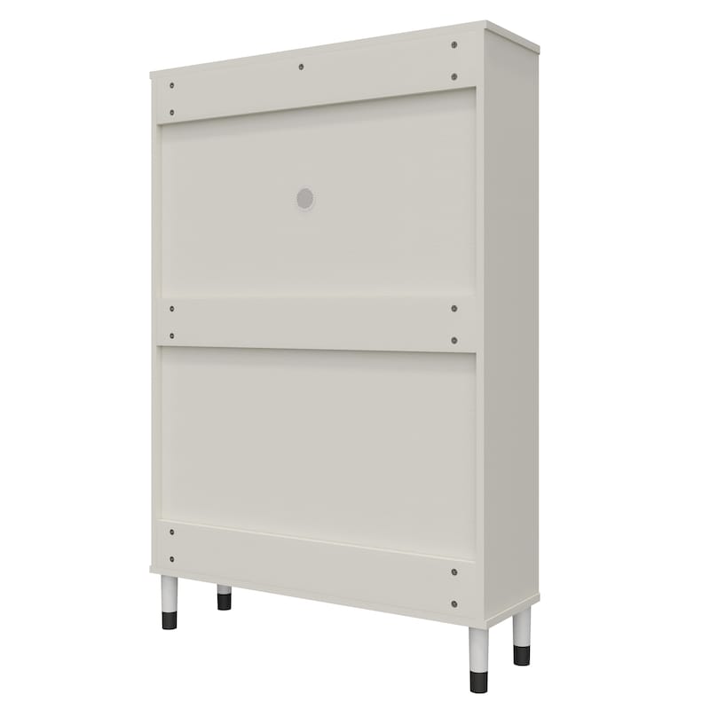 Shoes Storage Cabinet for Entryway,Narrow Shoe Rack Cabinet,Shoe Cabinet with 3 Flip Drawers, Freestanding Shoe Organize