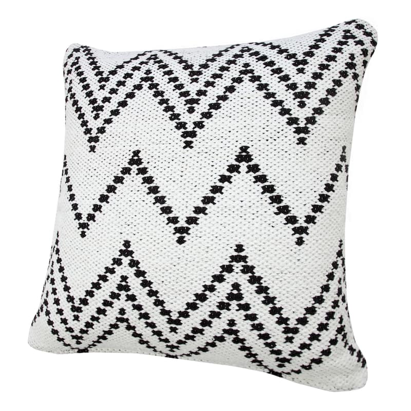 Sevita Modern Woven Chevron Throw Pillow