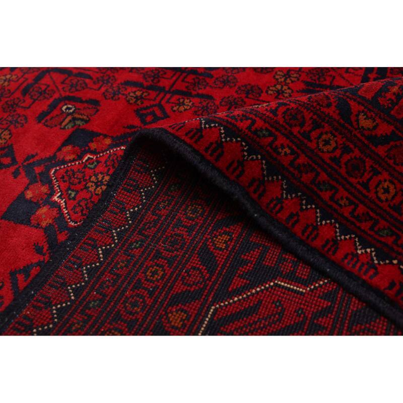 ECARPETGALLERY Hand-knotted Finest Khal Mohammadi Red Wool Rug - 4'9 x 6'5