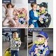 preview thumbnail 3 of 4, DolliBu Sitting Purple Moose Police Officer Plush Toy with Cop Uniform - 12 inches