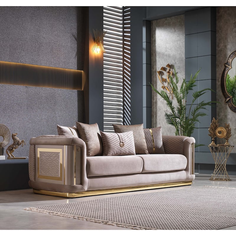 Elenga 4 Pieces Living Room Set 1 Sofa 1 Loveseat 2 Chair