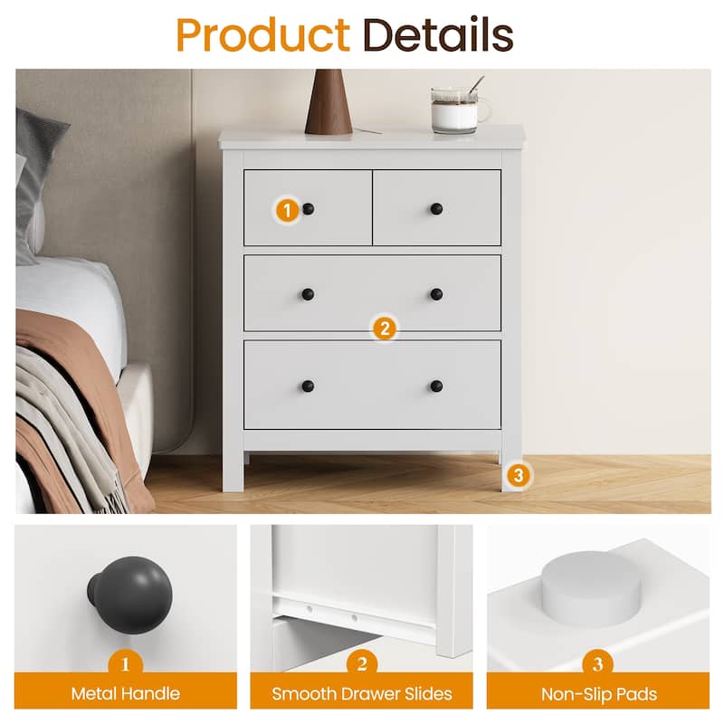 3-Drawer Dresser for Bedroom, Living Room & Entryway