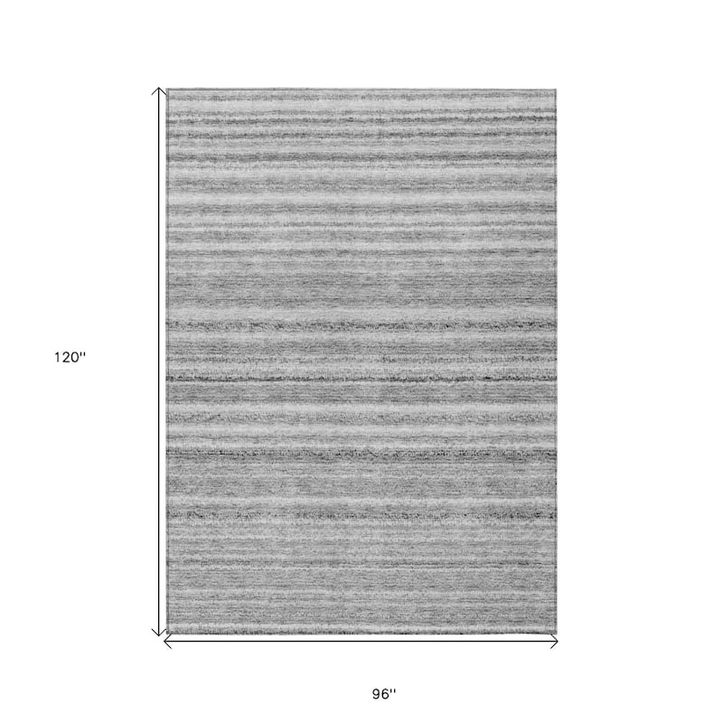 HomeRoots Striped Transitional Rectangle Outdoor Rug