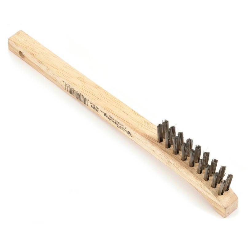 8-5//8-Inch-by Forney 70503 Wire Scratch Brush Stainless Steelwith Wood Handle