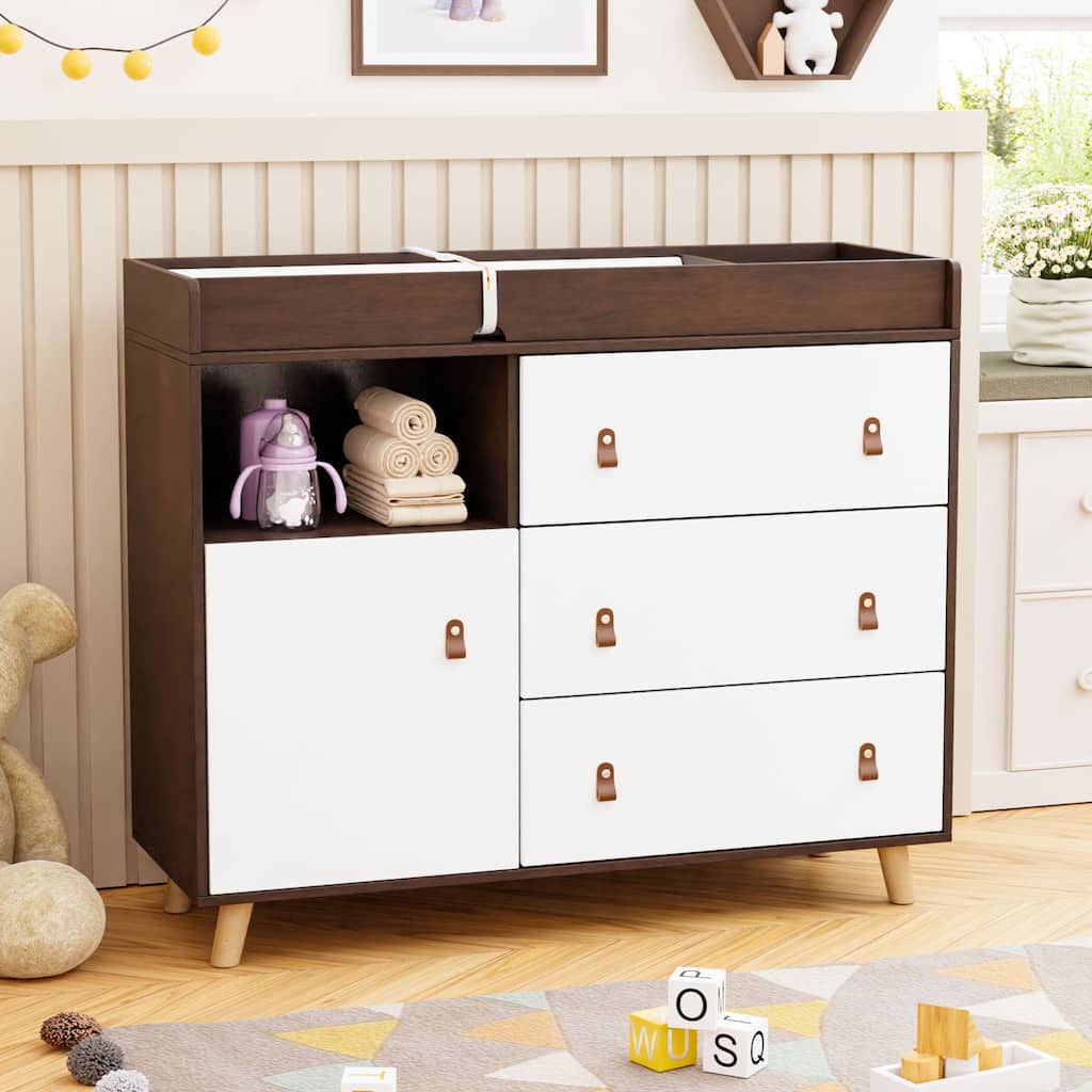 Changing Tables for Infants Babies with Diaper Changing Pad Dresser