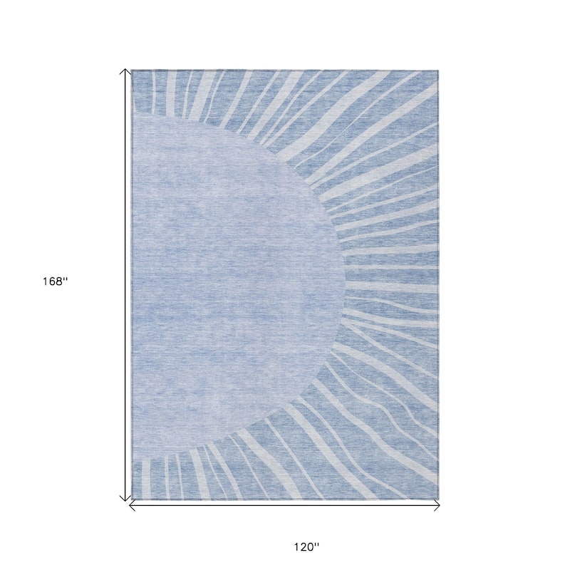 HomeRoots Abstract Transitional Rectangle Outdoor Rug
