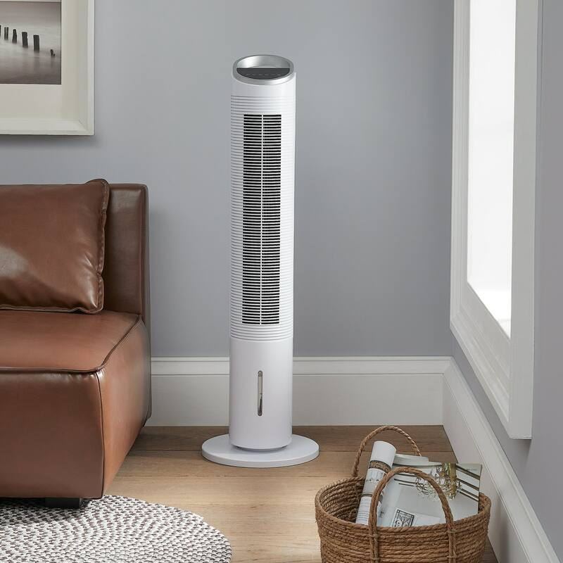 LED display tower fan