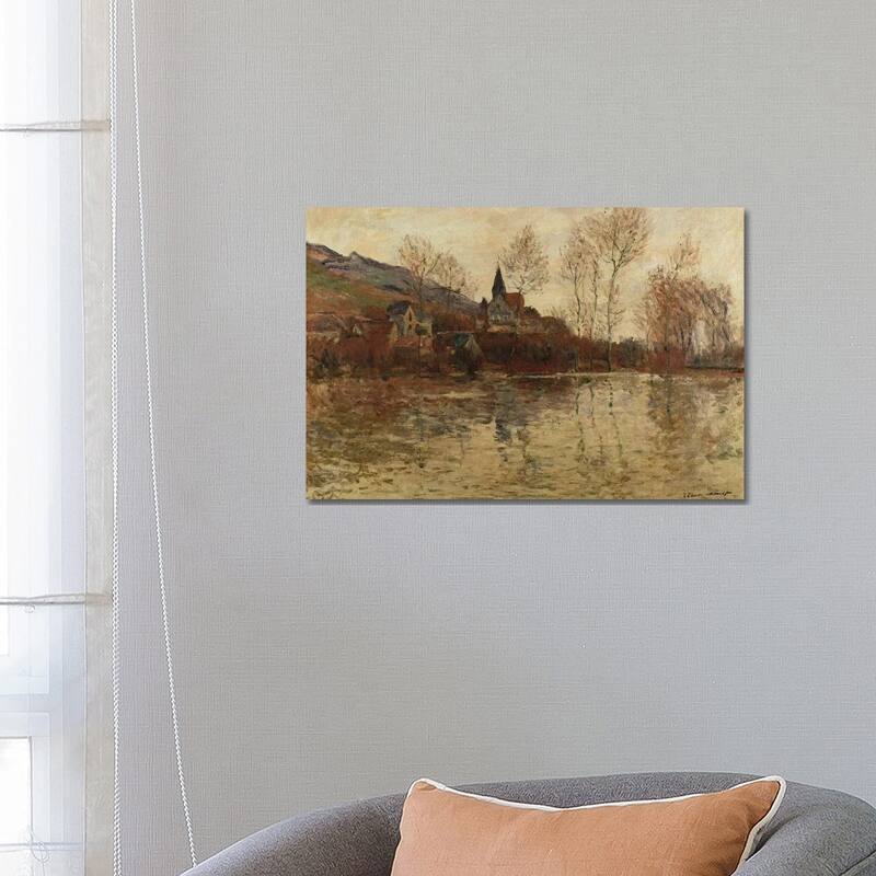 iCanvas "The Flood at Giverny, c.1886 " by Claude Monet Canvas Print - 18x26x1.5