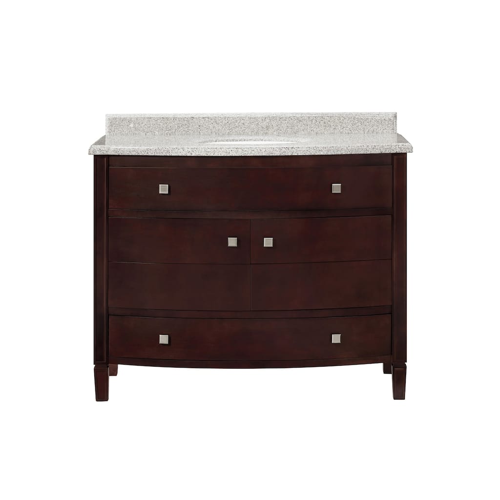 Georgia 42-inch Single Sink Bathroom Vanity with Granite Top