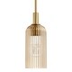 preview thumbnail 7 of 9, Hunter + Jasmine Roth Beverly Glen Ribbed Glass 1-Light 4" Mini Pendant - Kitchen Island, Bedside - Transitional, Modern