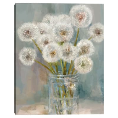 Mason Jar Wishes I by Studio Arts Canvas Art Print by Studio Arts Canvas Art Print