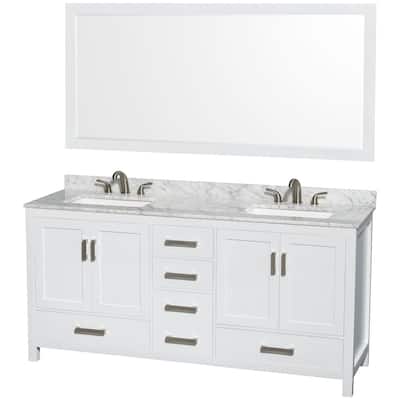 Wyndham Collection WCS141472DCMUS3M70 Sheffield 72" Free Standing