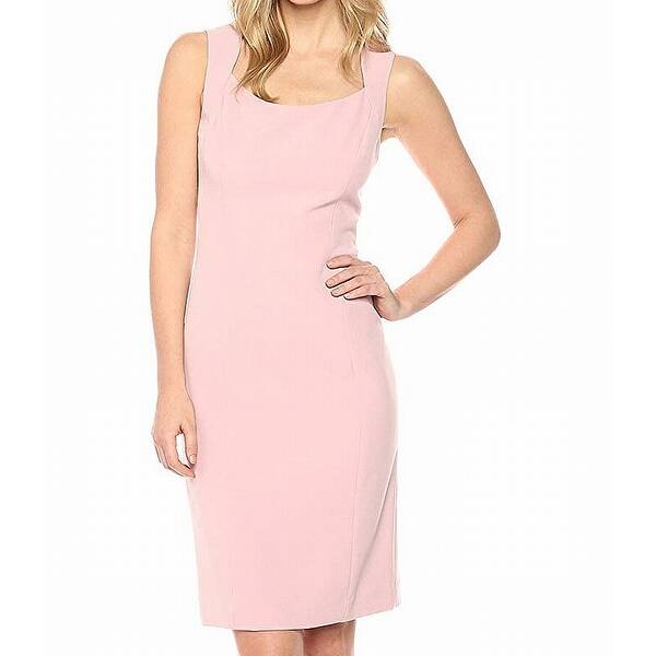 Shop Kasper Blush Gold Pink Womens Size 16 Sleeveless Sheath Dress
