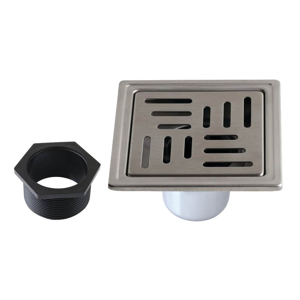 Kingston Brass BSF4410 Watercourse 4" Square Shower Drain