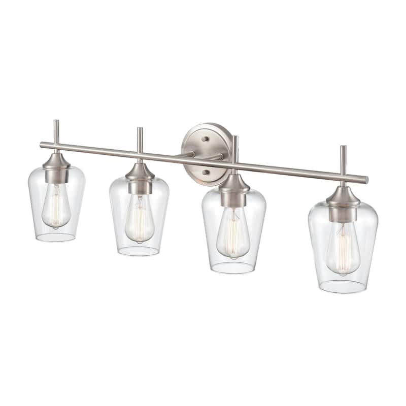 Millennium Lighting Ashford 4 Light Bathroom Vanity in Multiple Finishes with Clear Glass Shades