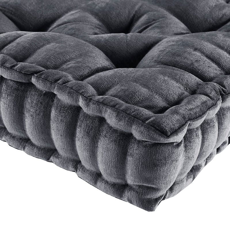 Poly Chenille Square Floor Pillow Cushion