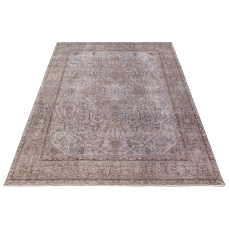 ECARPETGALLERY Hand-knotted Color Transition Grey Wool Rug - 6'3 x 9'6