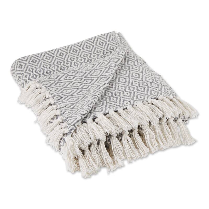 DII Stone Double Diamond Throw