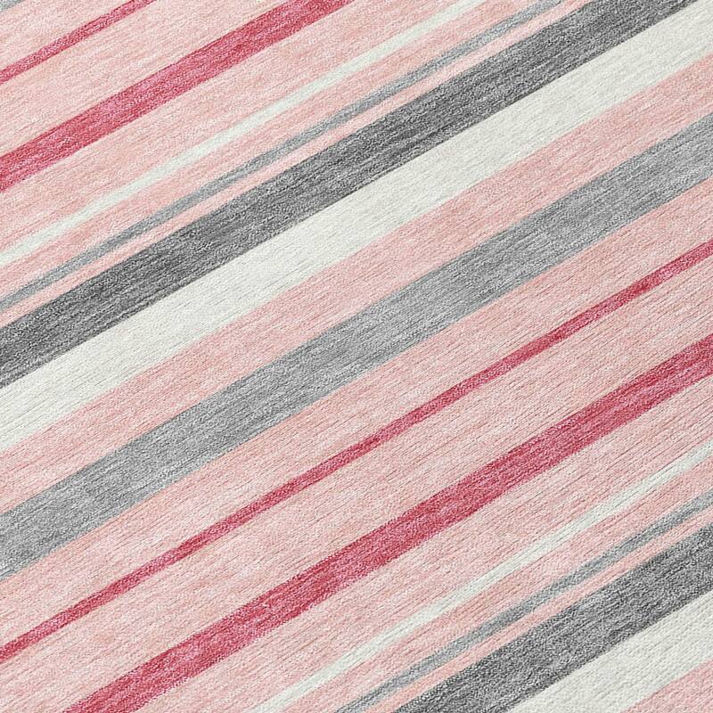 HomeRoots Striped Transitional Rectangle Outdoor Rug