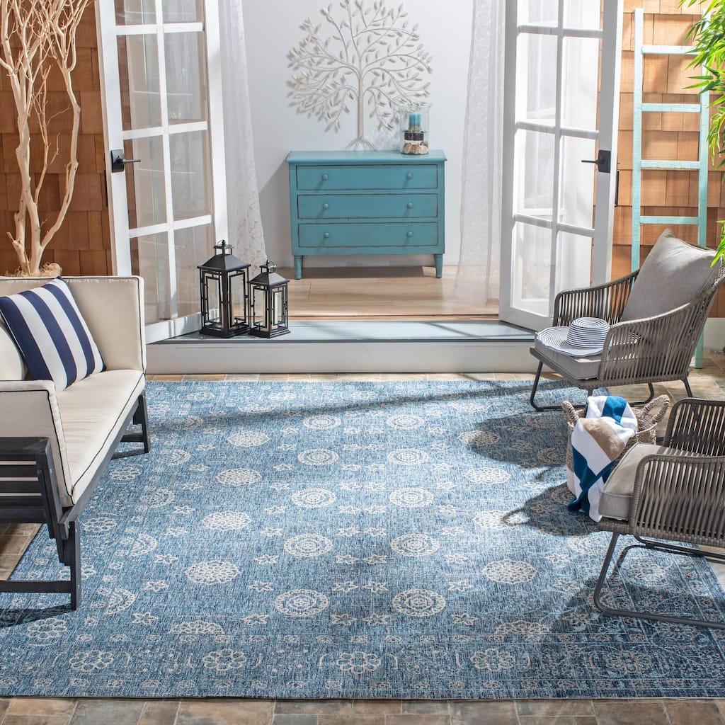 SAFAVIEH Courtyard Claris Transitional Indoor/Outdoor Rug