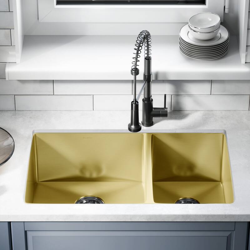 Swiss Madison Rivage 33" Undermount Double Basin Stainless Steel