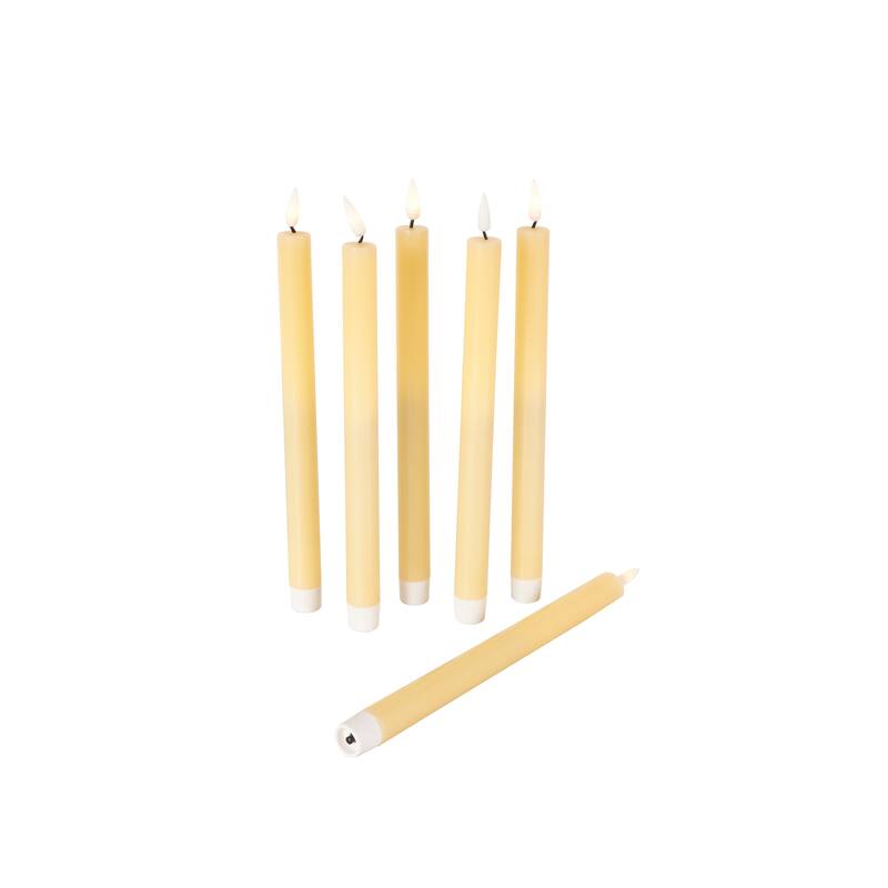 Wax Indoor Outdoor Flameless Candle with Remote Control (Set of 6)