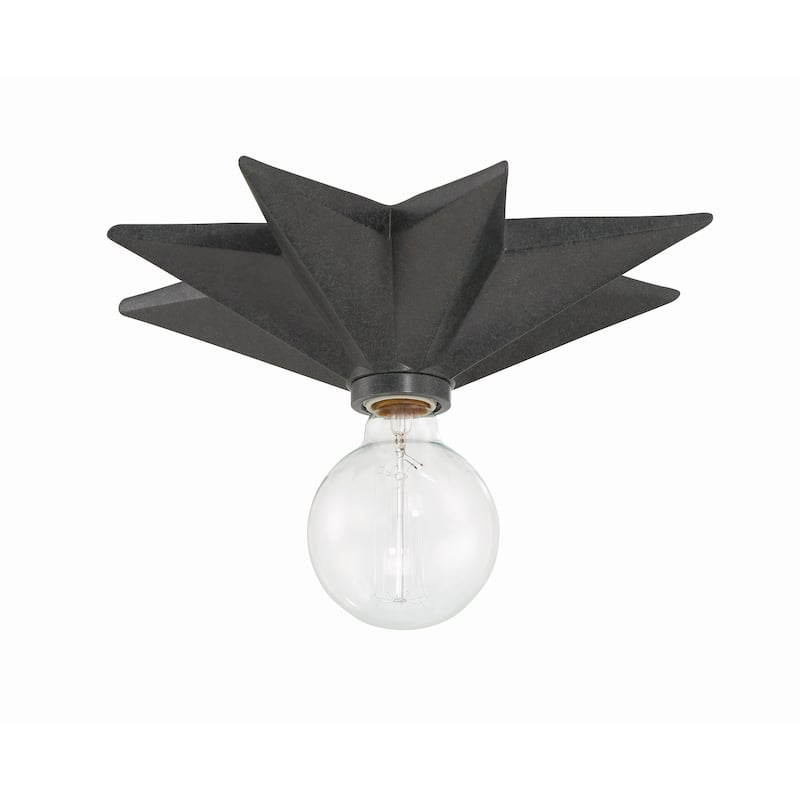 Astro 1 Light Black Wall Mount - 12"W x 12"H x 3"D