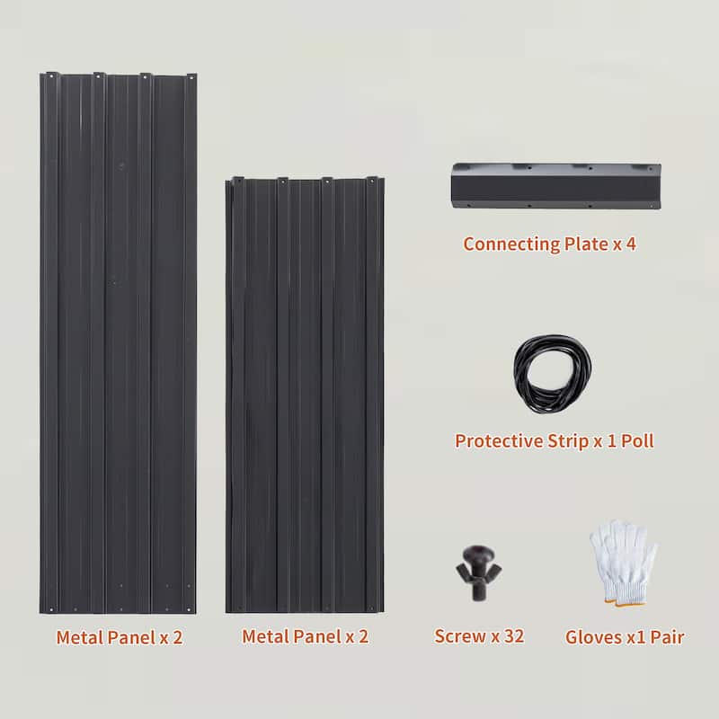 13.40"H Metal Raised Outdoor Galvanized Planter Box