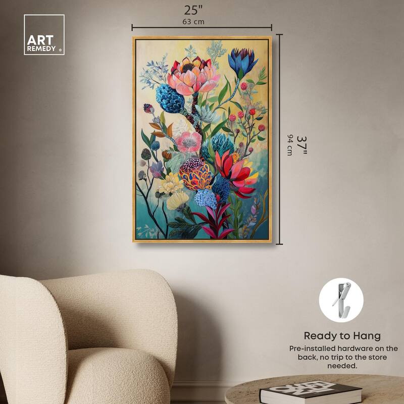 Exotic Bloom Medley I Canvas by Art Remedy