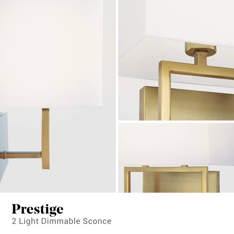 Brio Lighting Pressley - 2 Light Dimmable Wall Sconce