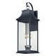 preview thumbnail 1 of 2, Maxim 30026 Vicksburg 3 Light 28" Tall Outdoor Wall Sconce Black