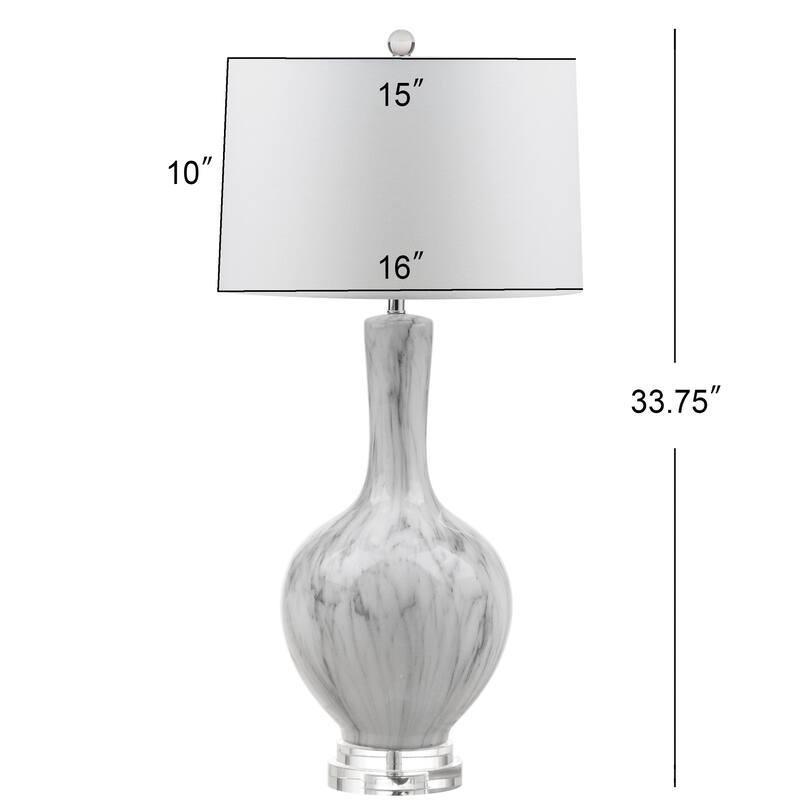 SAFAVIEH Lighting Jusztina 34-inch LED Table Lamp (Set of 2) - 16" x 16" x 33.75" - 16Wx16Dx34H