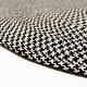 preview thumbnail 8 of 22, In-Outdoor Milton Houndstooth Tweed Braided Area Rug 10x13 - Black