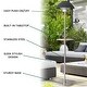 preview thumbnail 3 of 8, Hanover Electric Carbon Infrared Heat Lamp with Built-In Table Stand, Black