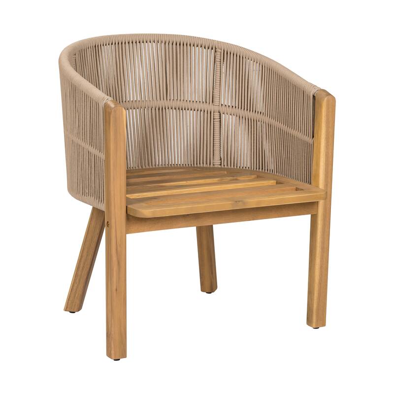 Christopher Knight Home - Eleanor Outdoor Acacia Wood Dining Chair (Set of 2)