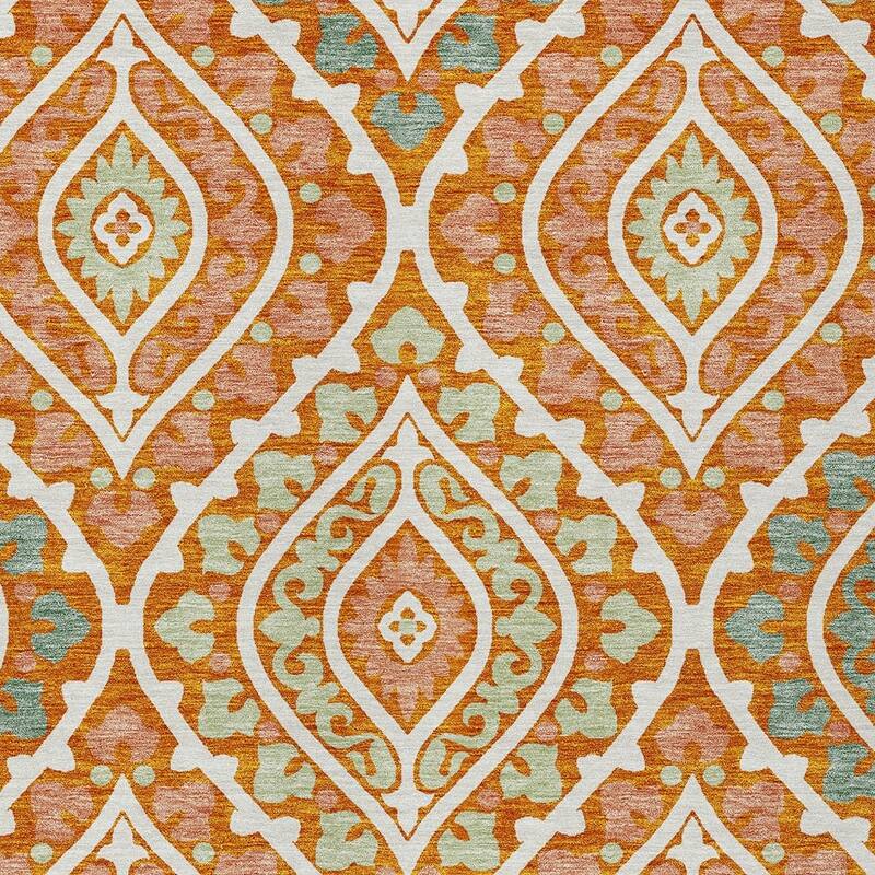 HomeRoots Floral Transitional Rectangle Outdoor Rug