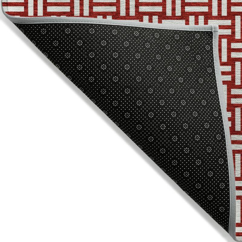 HomeRoots Geometric Transitional Rectangle Outdoor Rug