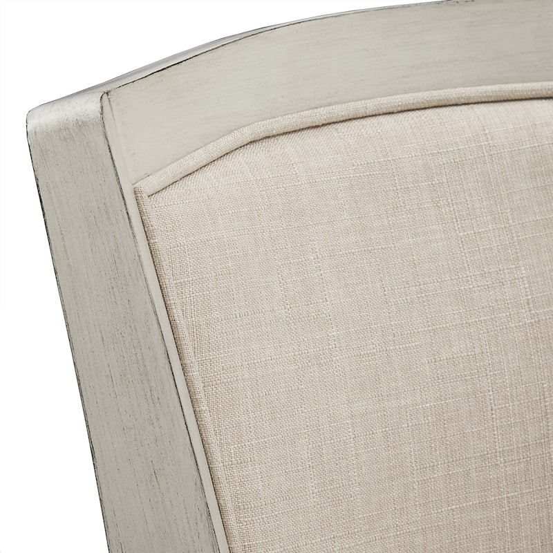 Menas Upholstered Back Swivel Stool by iNSPIRE Q Classic