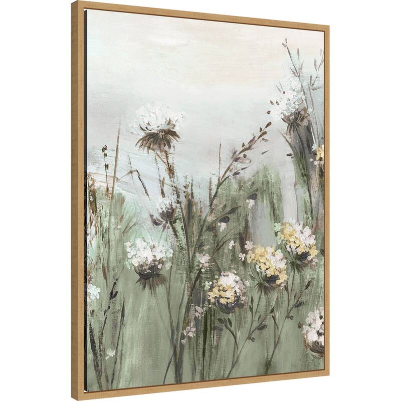 Wildflowers in a Gentle Breeze No. 1 by PI Studio (23 x 30 in.), Framed Canvas Wall Art Print