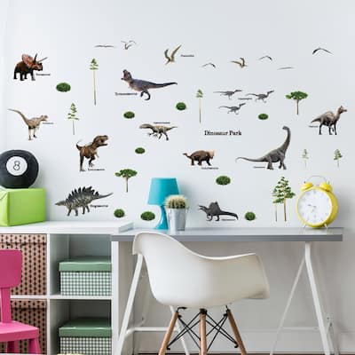 Walplus Dinosaur Park Children Wall Sticker DIY Art Nursery Room Decal