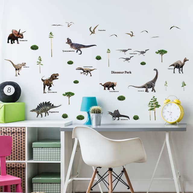 Walplus Dinosaur Park Children Wall Sticker DIY Art Nursery Room Decal