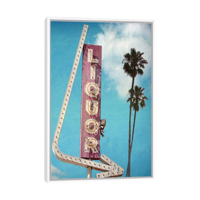 iCanvas "Liquor" by Honeymoon Hotel Framed Canvas Print - White - 26x18