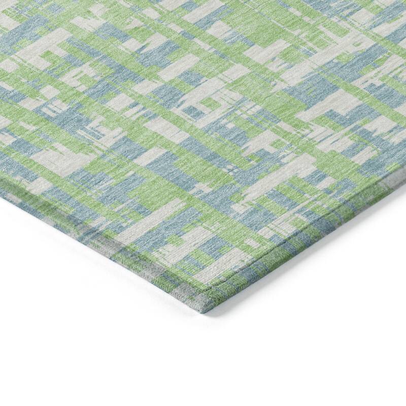 HomeRoots Abstract Transitional Rectangle Outdoor Rug