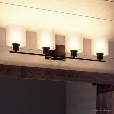 Luxury Cosmopolitan Bathroom Vanity Light, 7.375"H x 32.5"W, with Transitional Style, Olde Bronze Finish by Urban Ambiance