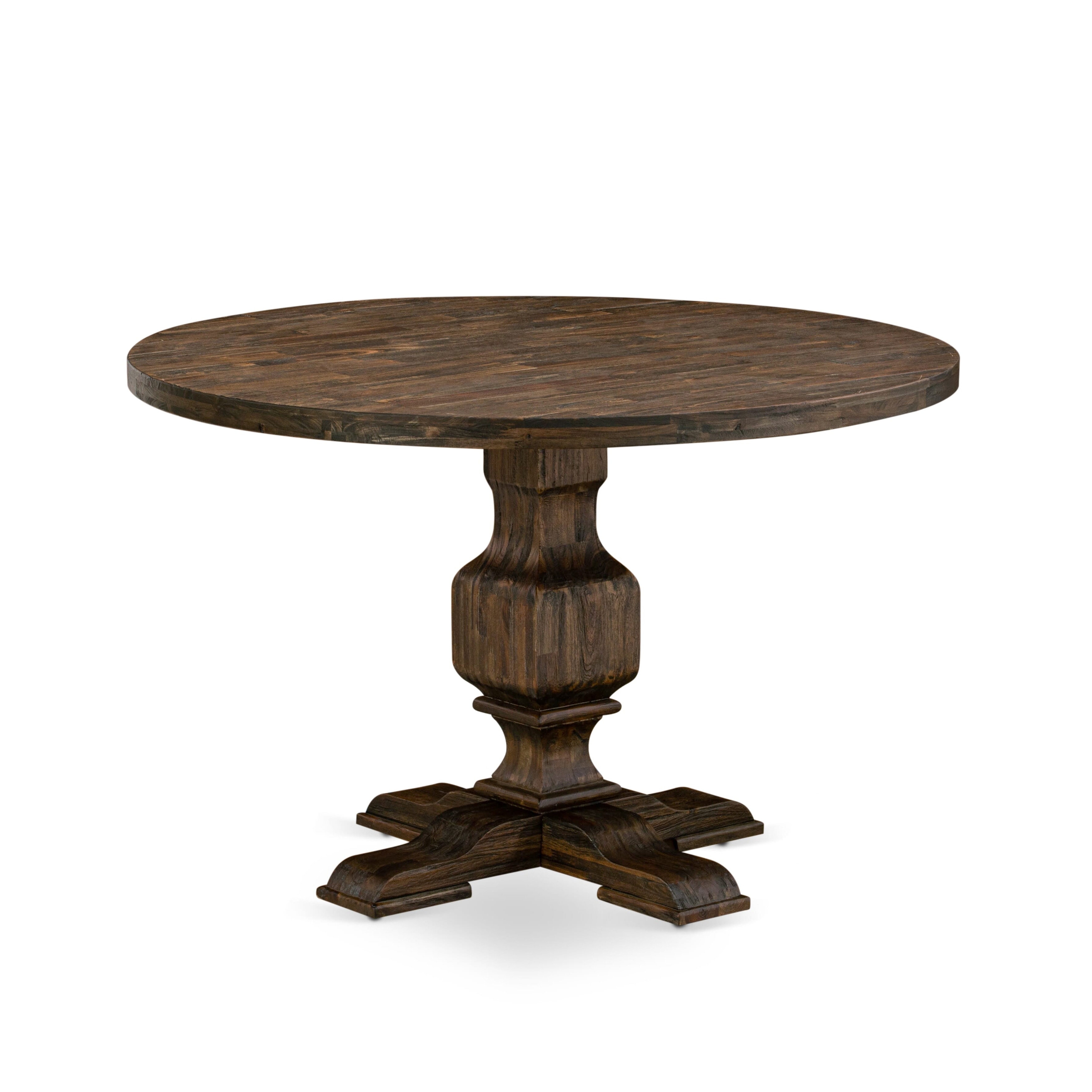 East West Furniture Dining Table Set- a Round Kitchen Table