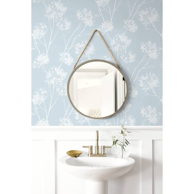 NextWall One O'Clocks Botanical Peel and Stick Removable Wallpaper